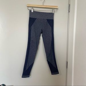 Aerie Chill Play Move Seamless Leggings Size Small Blue Athleisure Work Out Gym